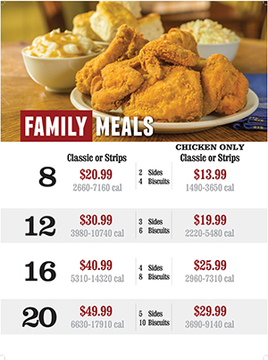 Lee's Chicken Menu: Family Meals